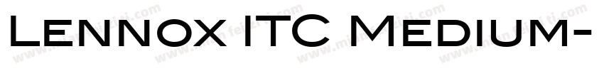 Lennox ITC Medium字体转换